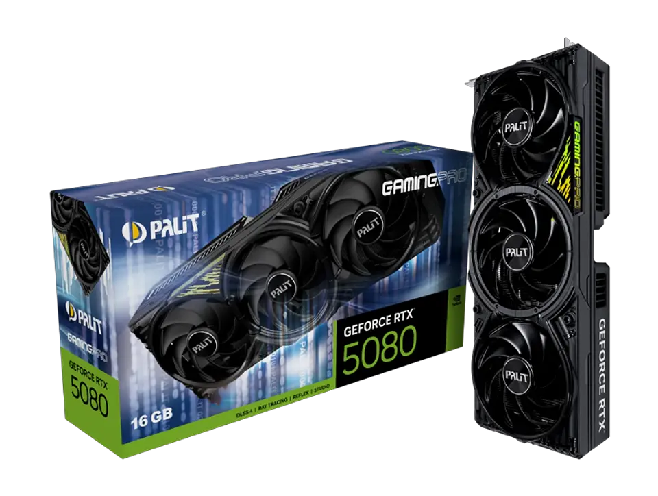 PALIT RTX 5080 GAMING PRO 16 GB GDDR7 256 BIT 3 DP HDMI 1