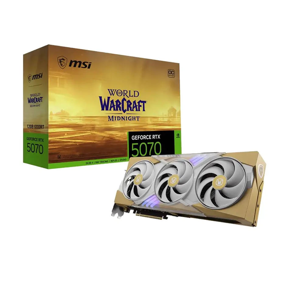 TARJETA DE VIDEO RTX 5070 12G WOW MIDNIGHT LIGHT EDITION OC 1
