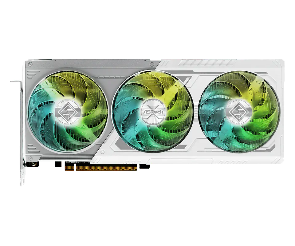 ASROCK RADEON RX 9070 XT STEEL LEGEND 16G DDR6 3XFAN BLANCA 3