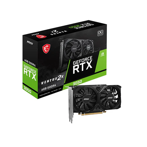 TARJETA DE VIDEO MSI GEFORCE RTX 3050 VENTUS 2X 6G OC