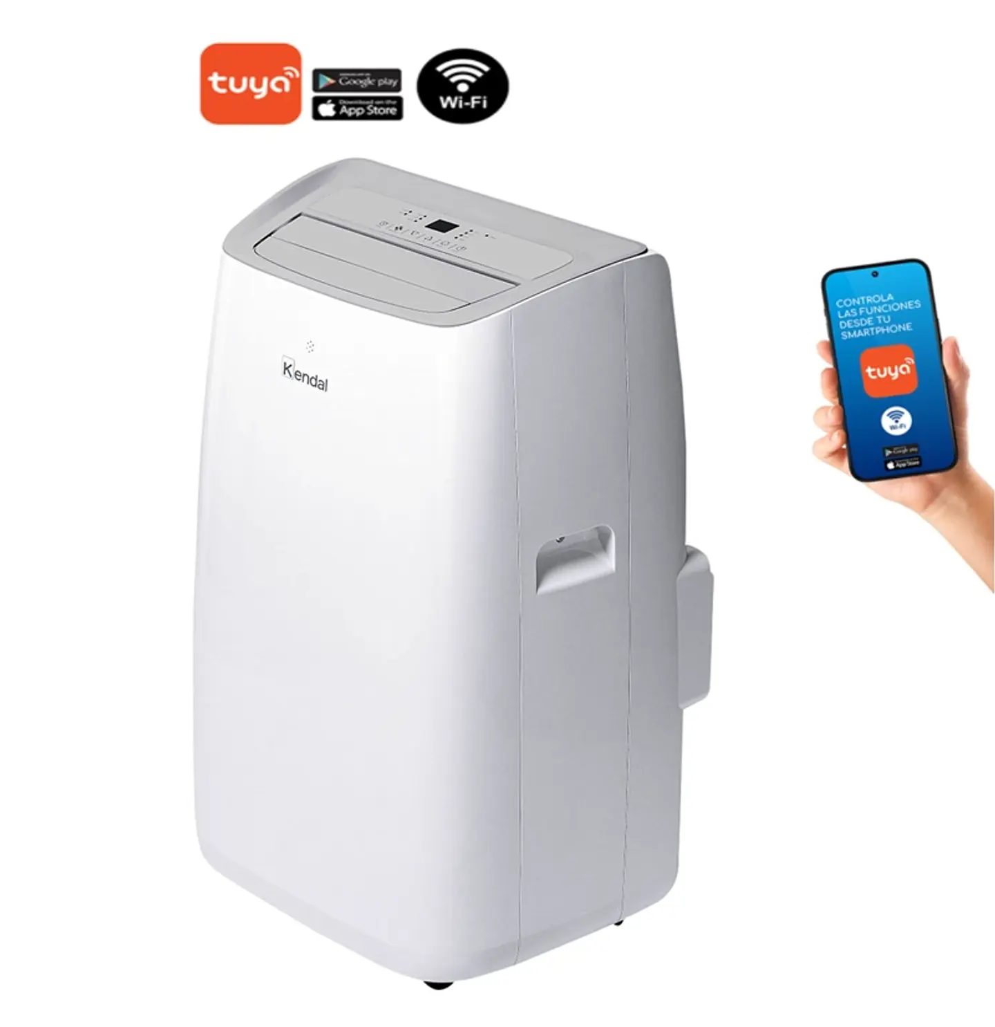 AIRE ACONDICIONADO PORTATIL KENDAL EVA ILL PRO 12000 BTU WIFI 4