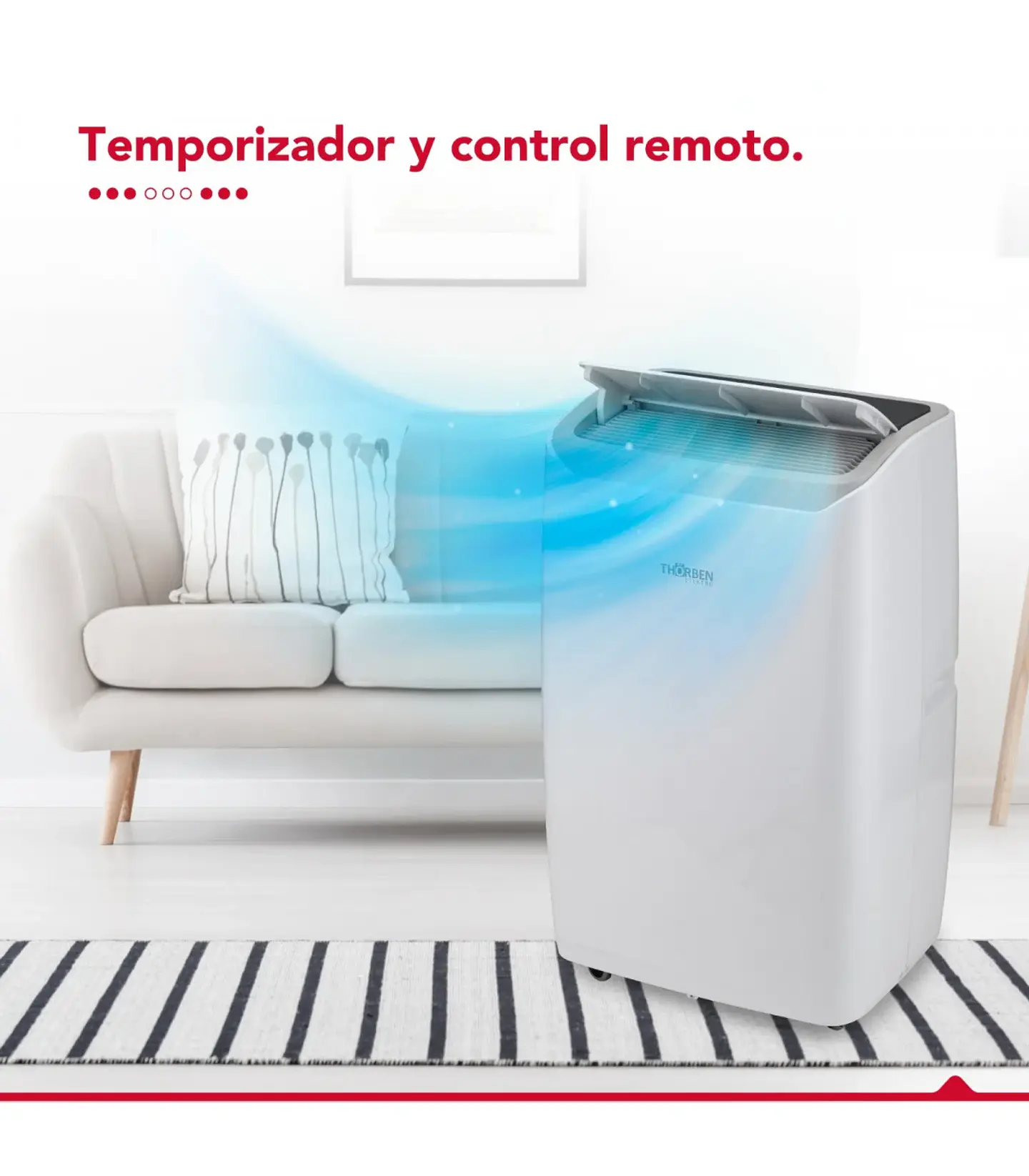 AIRE ACONDICIONADO PORTÁTIL PAC 3EN1 12000 BTU SOLO FRIO 4