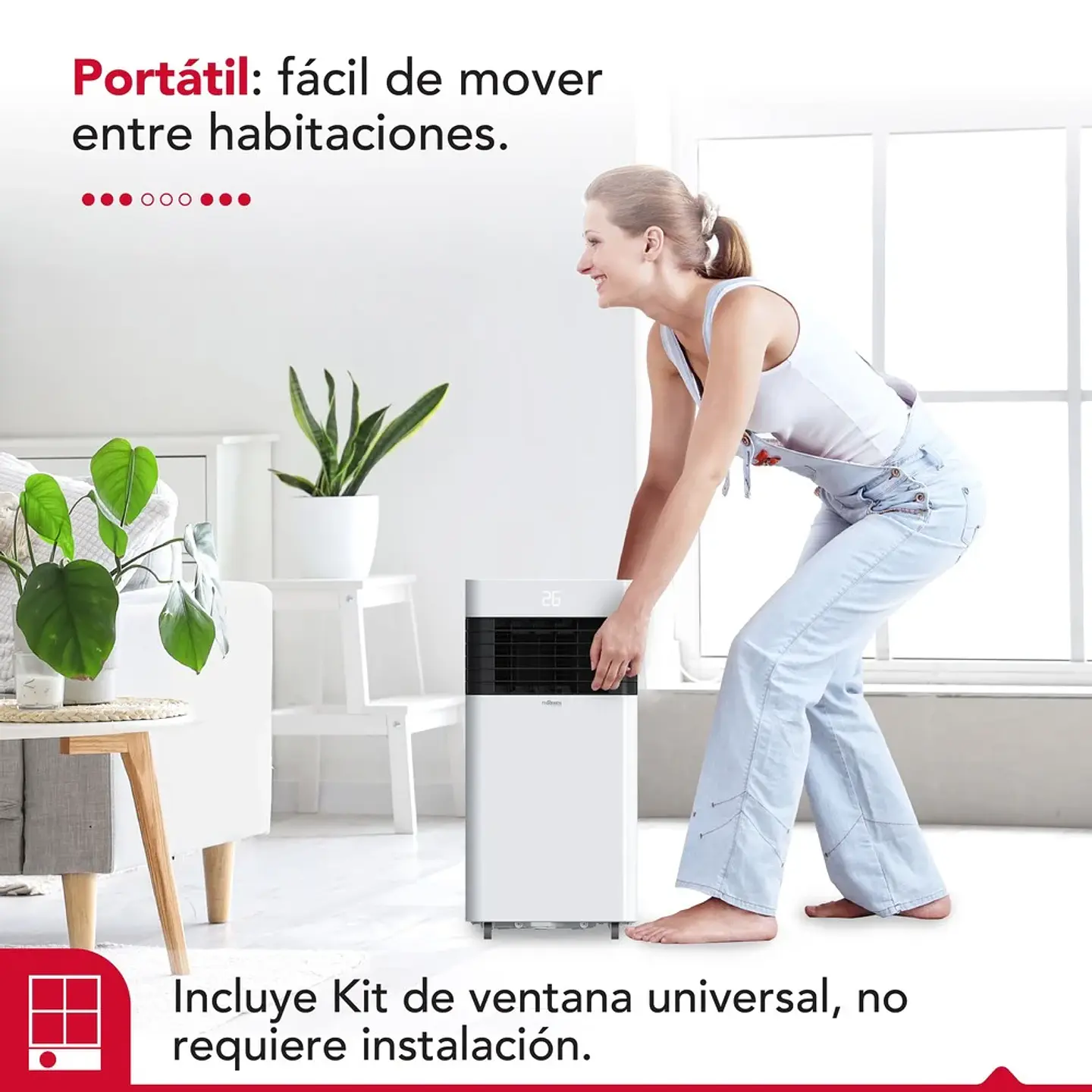 AIRE ACONDICIONADO PORTATIL FRIO THOR PAC 3EN1 8000 BTU 3