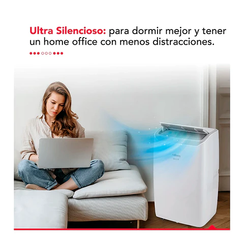 AIRE ACONDICIONADO THORBEN PORTATIL PAC 4 EN 1 WIFI 14000BTU