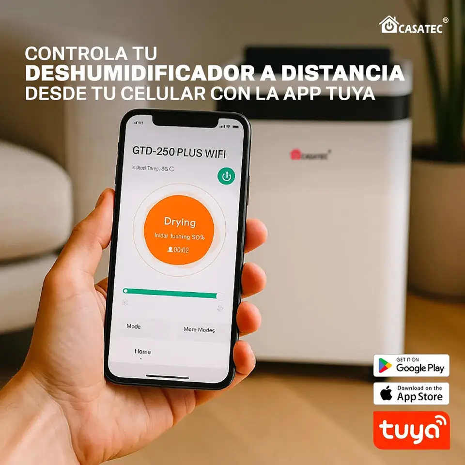 DESHUMIDIFICADOR DE AIRE GTD-250 PLUS WIFI 40M2/ CASATEC 3