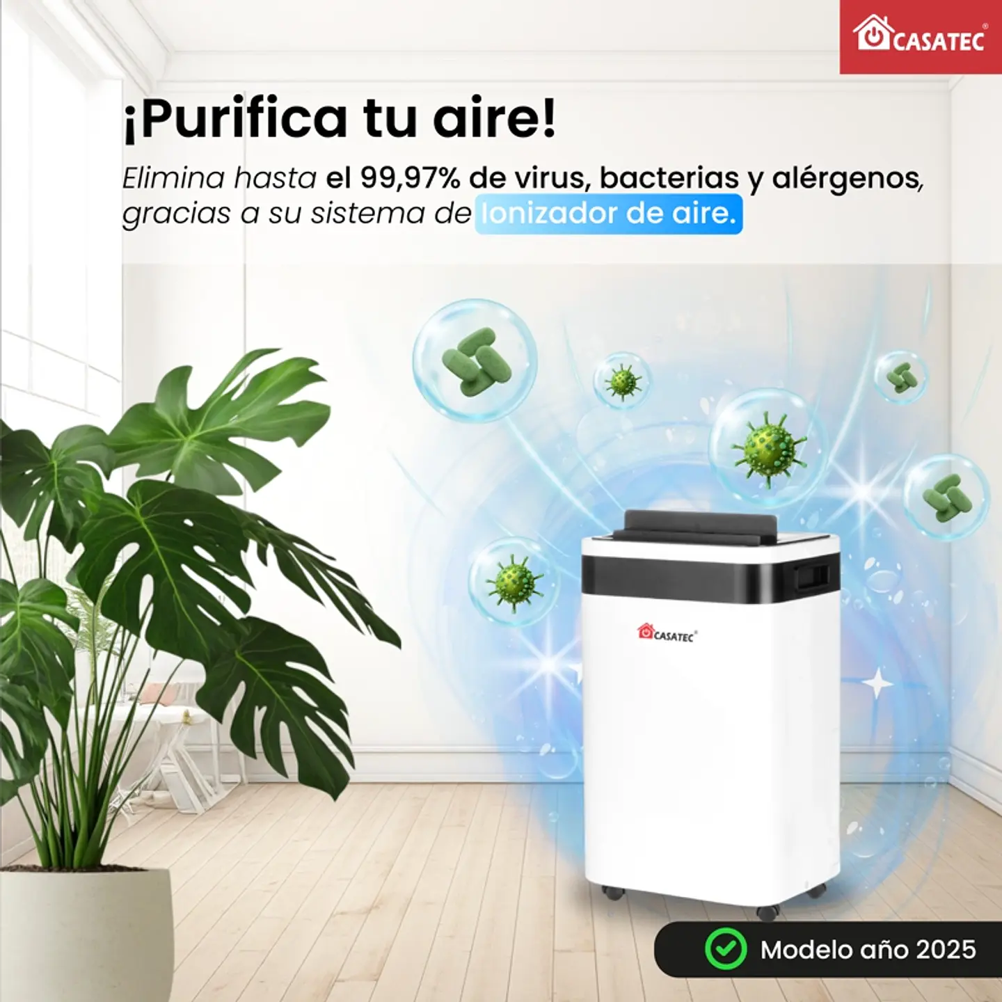 DESHUMIDIFICADOR DE AIRE GTD-250 PLUS WIFI 40M2/ CASATEC 4