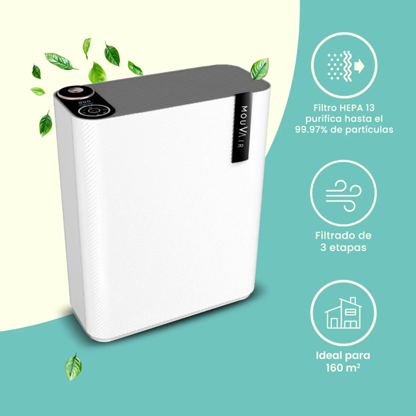 PURIFICADOR DE AIRE CON HUMIDIFICADOR MOUVAIR CALM 5