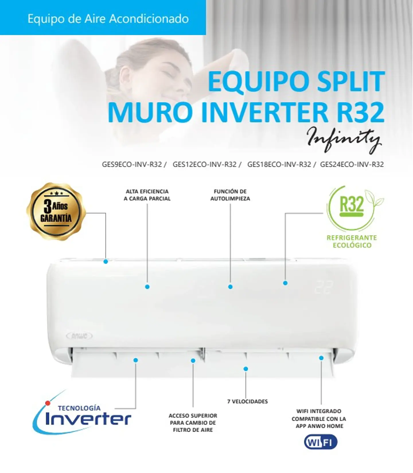 AIRE ACONDICIONADO SAMSUNG AR40F24C0AM-ZS 24.000 BTU 5