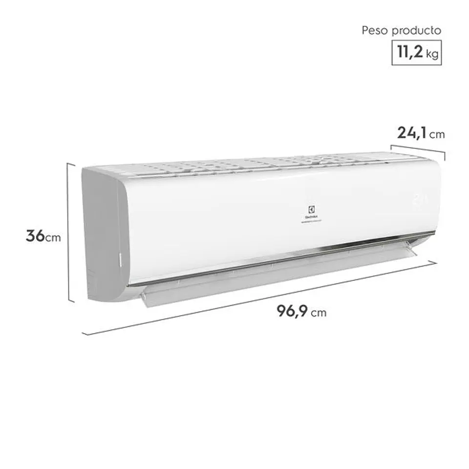 AIRE CONDICIONADO ELECTROLUX INVERTER 18.000 BTUS FRIO/CALOR 3