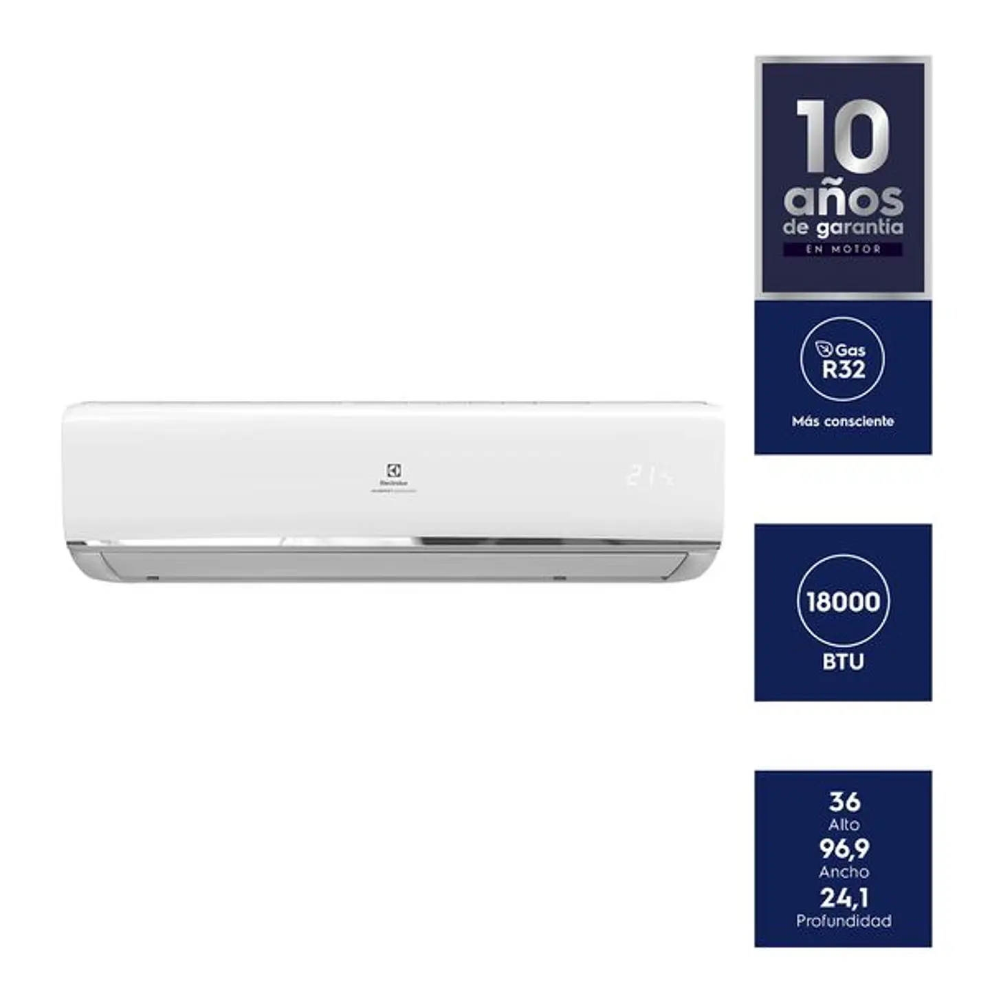 AIRE CONDICIONADO ELECTROLUX INVERTER 18.000 BTUS FRIO/CALOR 5