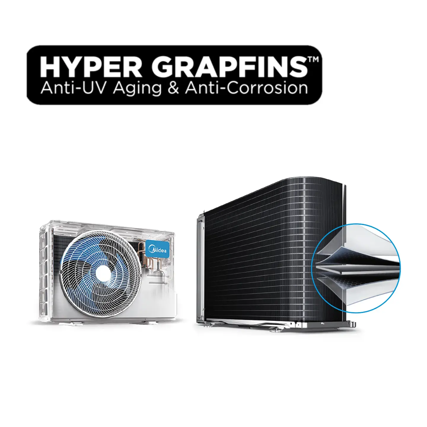 AIRE ACONDICIONADO SPLIT MURO 9000BTU INVERTER MIDEA XTREME DURA 6