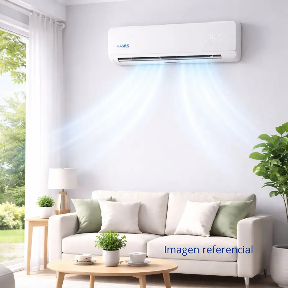 AIRE ACONDICIONADO SPLIT MURO INVERTER 9.000BTU CLARK R32 BLANCO 4