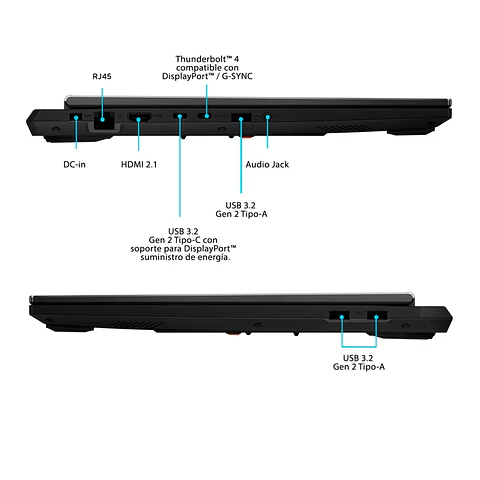 NOTEBOOK GAMER ASUS TUF F16 FX608JHR-QT090W INTEL CORE I7 32GB RAM 1TB SSD NVIDIA RTX 5050 16''