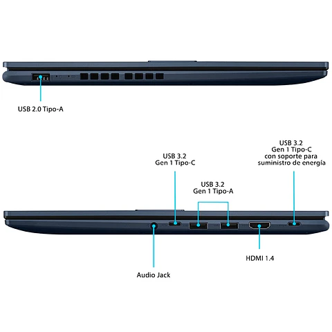 NOTEBOOK ASUS VIVOBOOK 15 M1502NAQ-BQ073W AMD RYZEN 7 8GB RAM 512GB SSD 15.6”