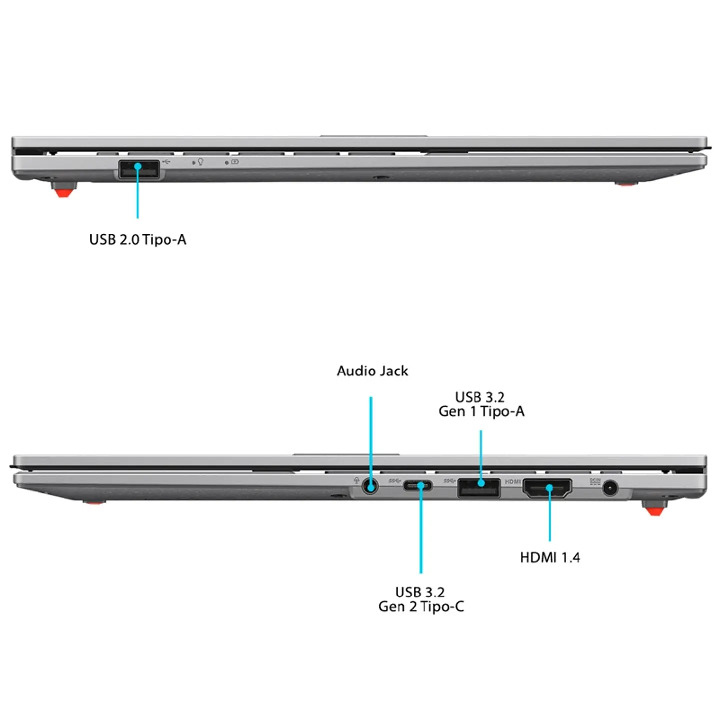 NOTEBOOK ASUS VIVOBOOK GO 15 E1504FA-BQ2655W AMD RYZEN 5 8GB 512GB SSD 15.6” 4