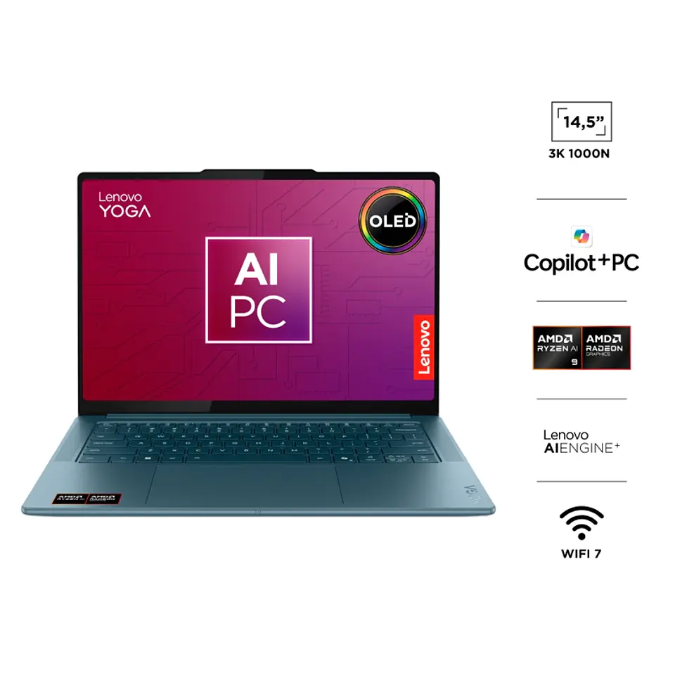 NOTEBOOK LENOVO YOGA PRO 7 AMD RYZEN 9 32GB RAM 1TB SSD 14.5” 4