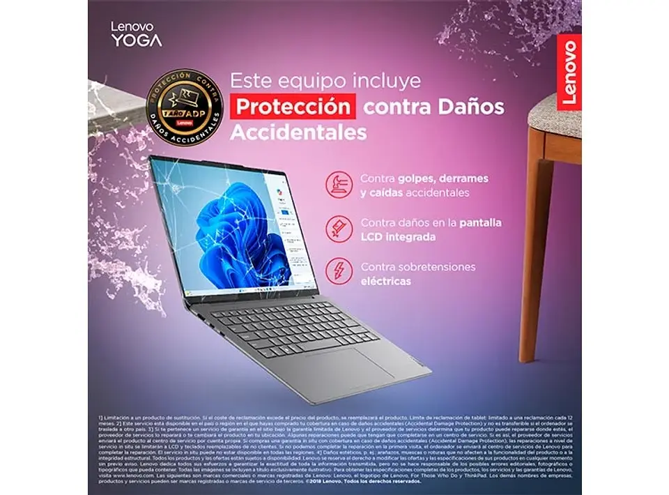NOTEBOOK LENOVO YOGA SLIM 7 GEN9 INTEL CORE ULTRA 7 16 GB RAM 1 TB SSD 14 6