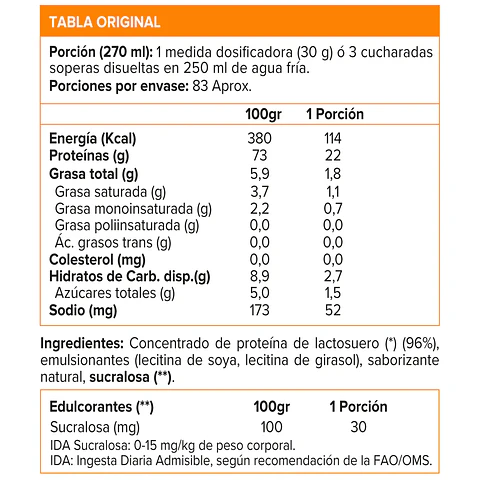 Impact Whey Protein (2.5 Kg) - VAINILLA