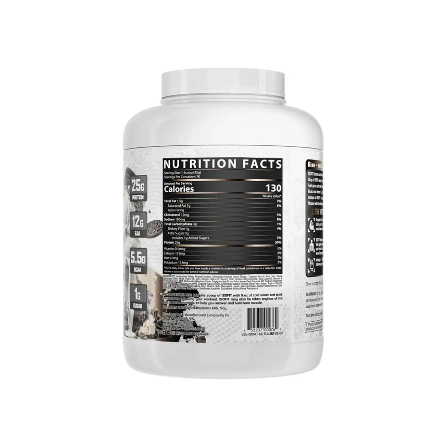 Proteína Isofit 5lb Nutrex Research Cookies and Cream 2