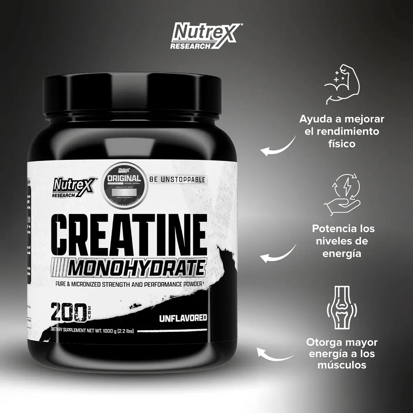 CREATINE MONOHYDRATE 1 KG, NUTREX 3