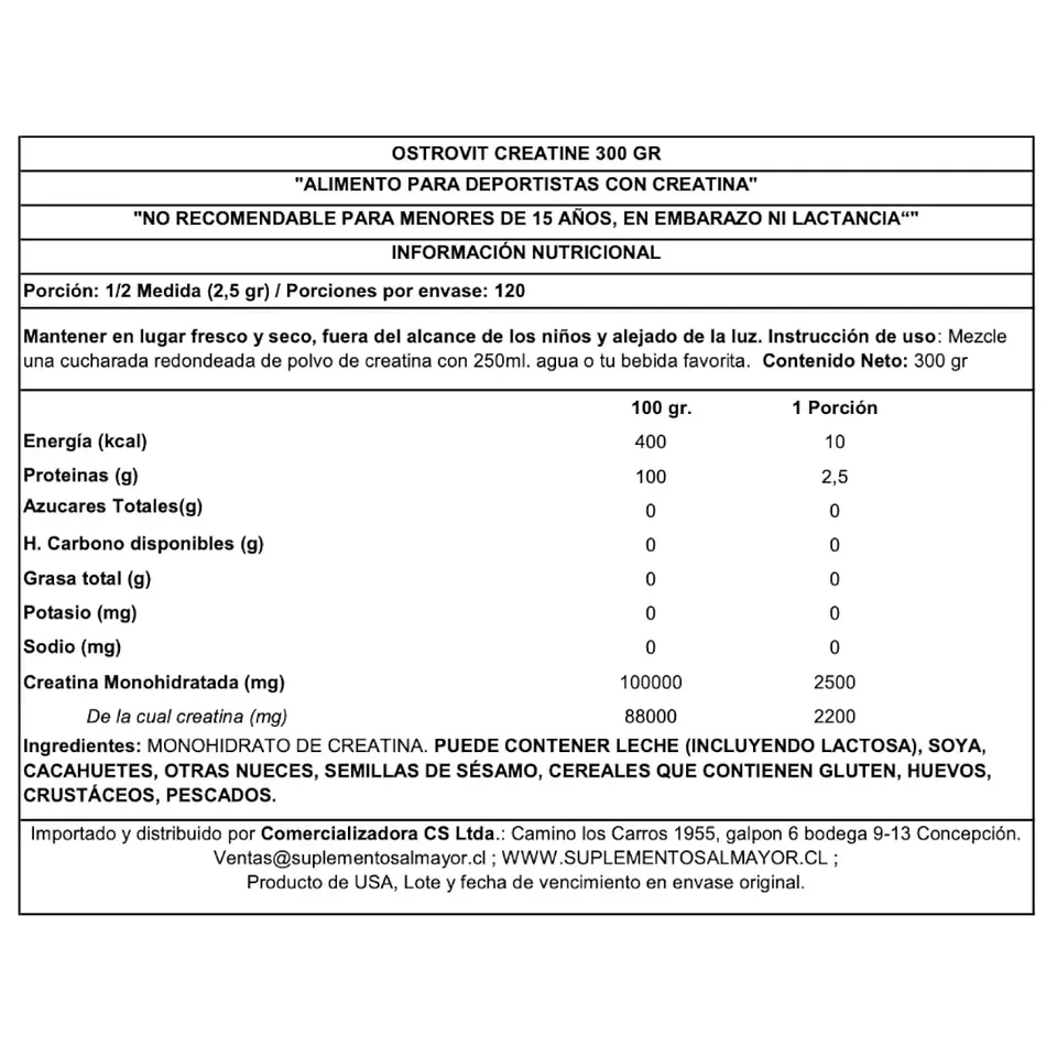 PACKS 2 CREATINAS MONOHIDRATADAS OSTROVIT 600GR TOTAL MAS SHAKER 2