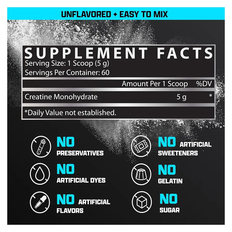 Nutrex Creatine Drive Creatina Monohidrato Micronizada 300gr 4