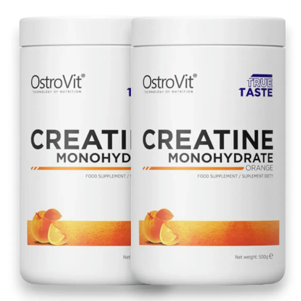 Pack creatina monohidratada Ostrovit 500 gr C/U naranja - naranja 1