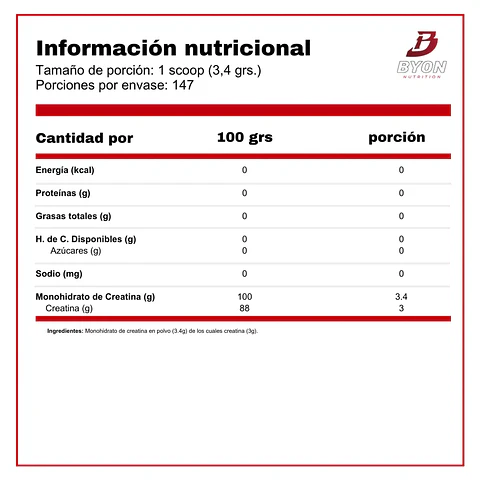 Creatina Monohidratada 500 grs MyProtein