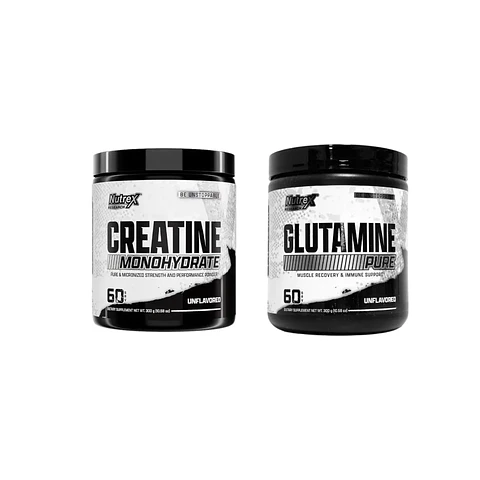 PACK CREATINA MONOHIDRATADA + GLUTAMINA 300 C/U - NUTREX