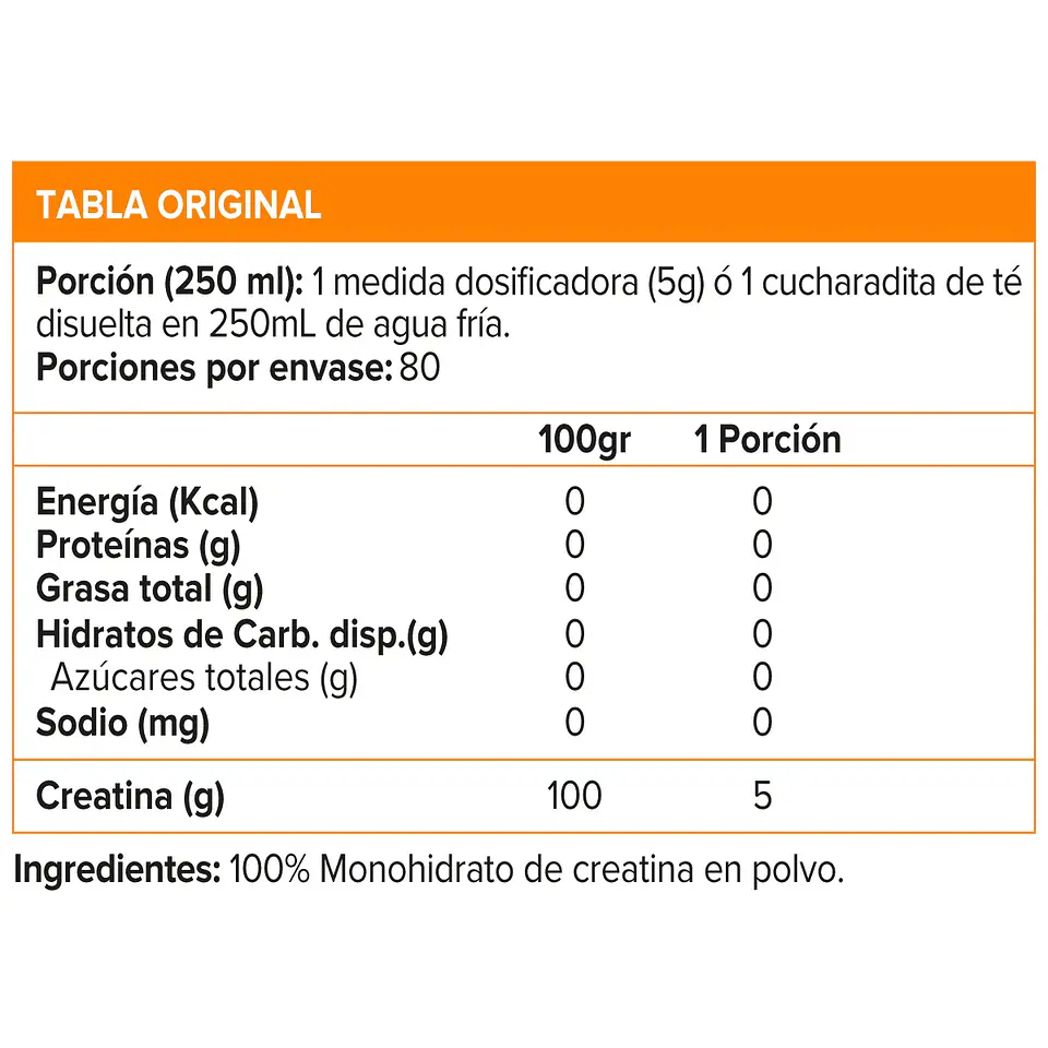 CREATINE MONOHYDRATE 400 GR, NUTREX 2