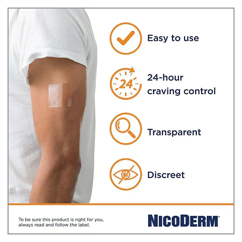 Parches Nicoderm CQ 21mg Step 1 de 14 Unid