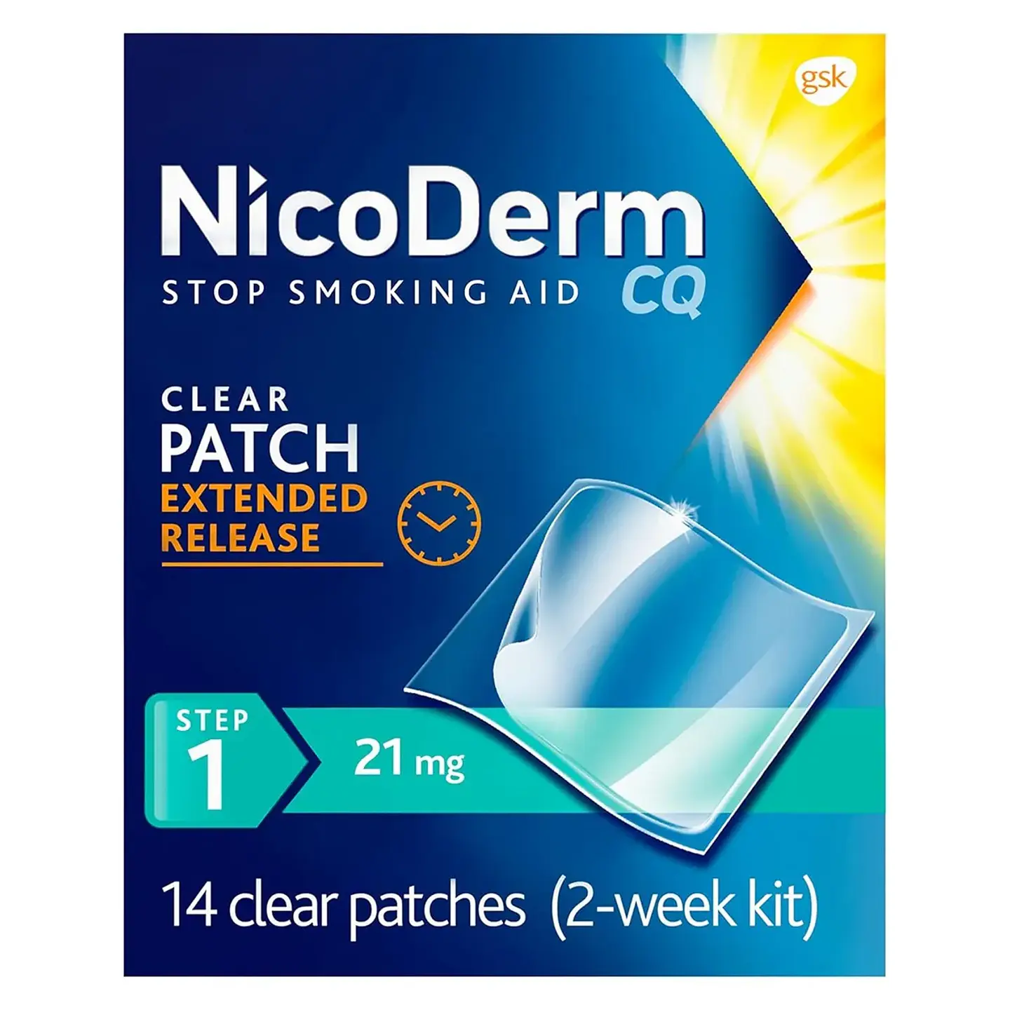 Parches Nicoderm CQ 21mg Step 1 de 14 Unid 1