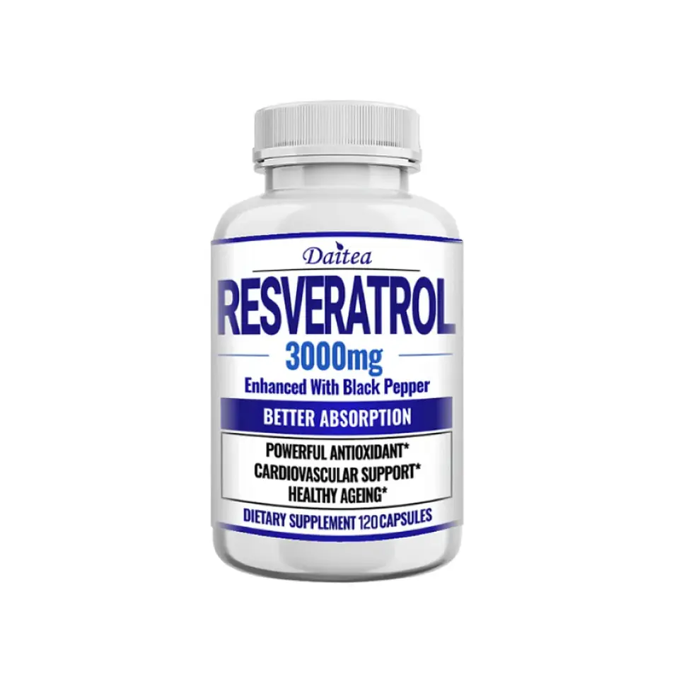 Resveratrol Extracto Puro De Resveratrol 3000mg 120caps 1