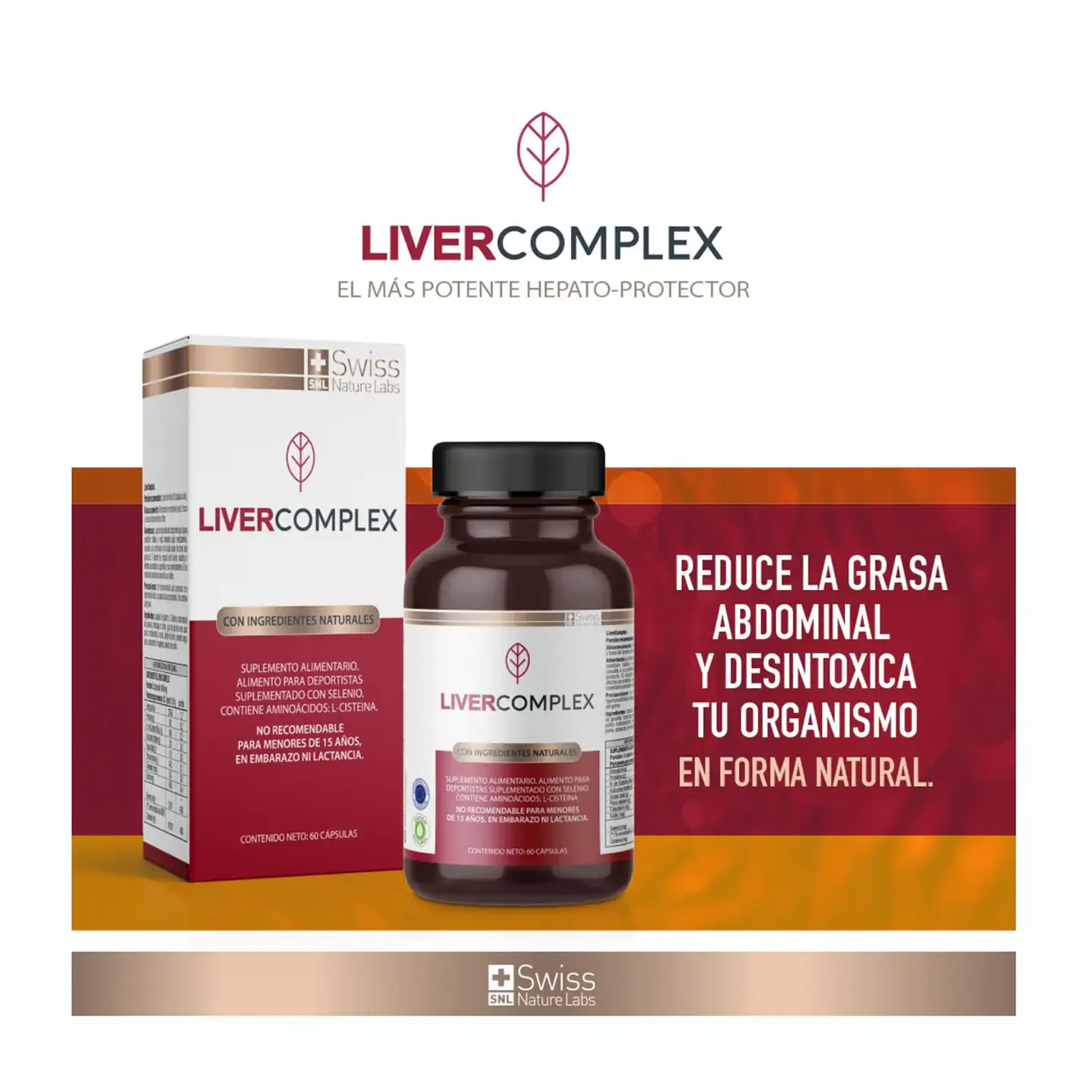 Pack 3 Liver Complex Salud Hepatica 180 Capsulas 3