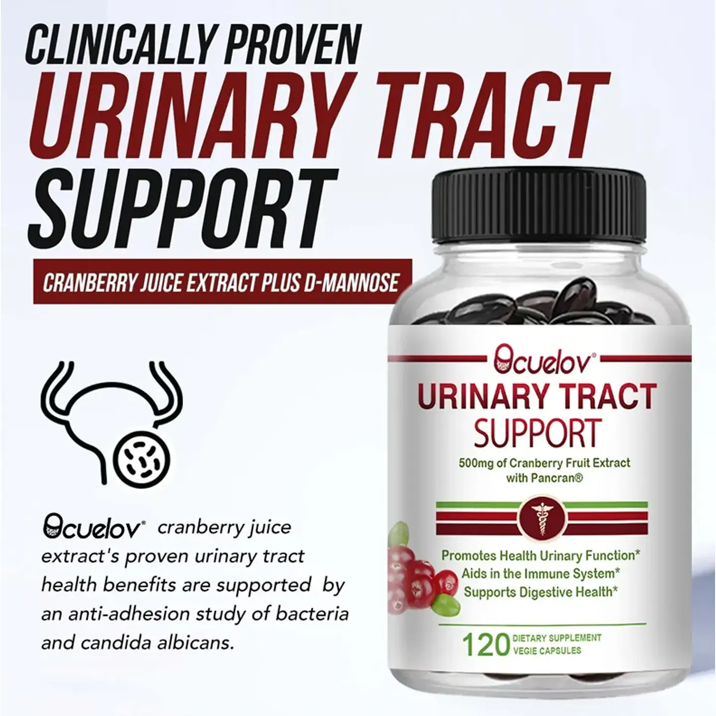 Cranberry D-mannose Arandano Rojo Para Infecciones Urinarias 4