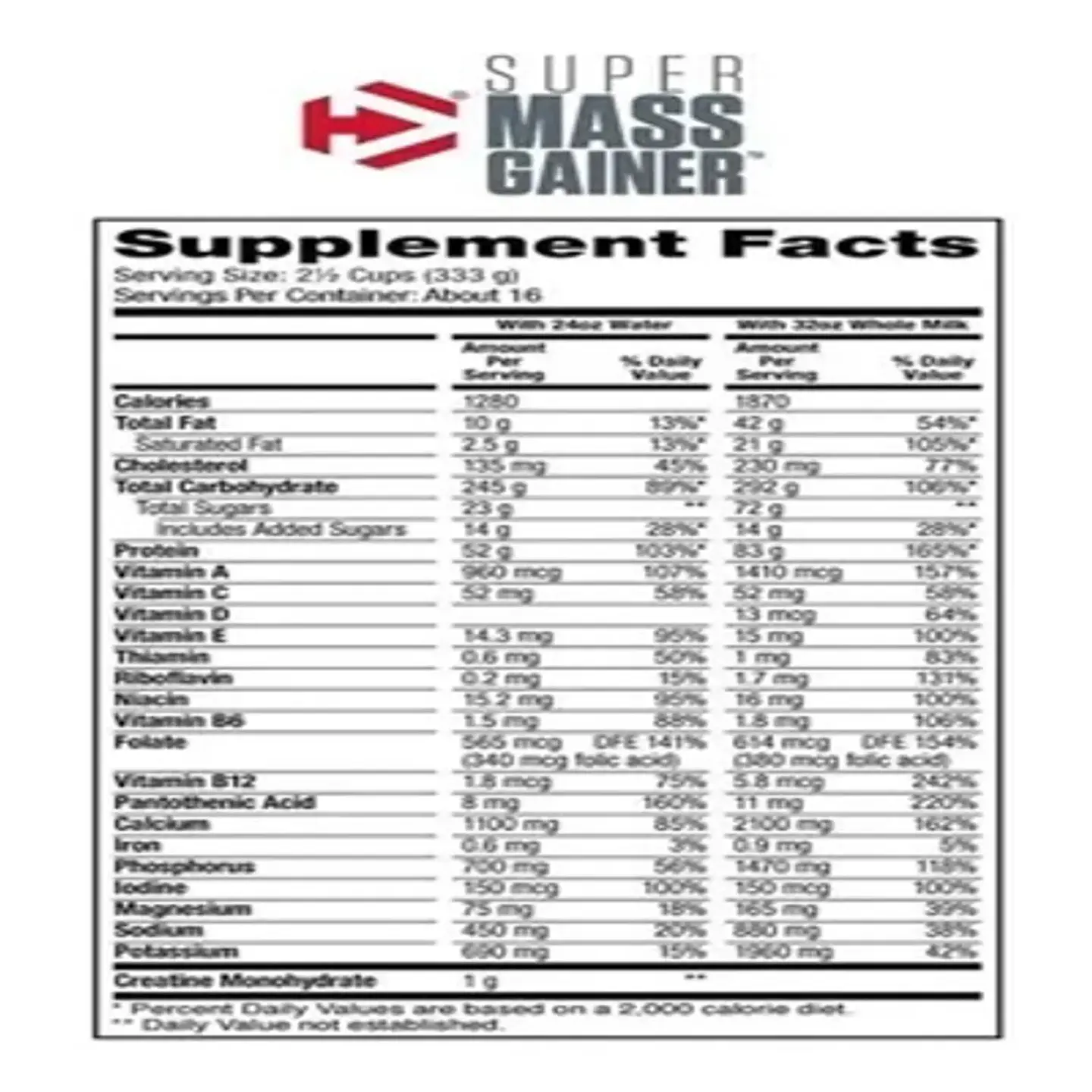Super Mass Gainer 12 Libras- Gourmet Vainilla - Dymatize 2