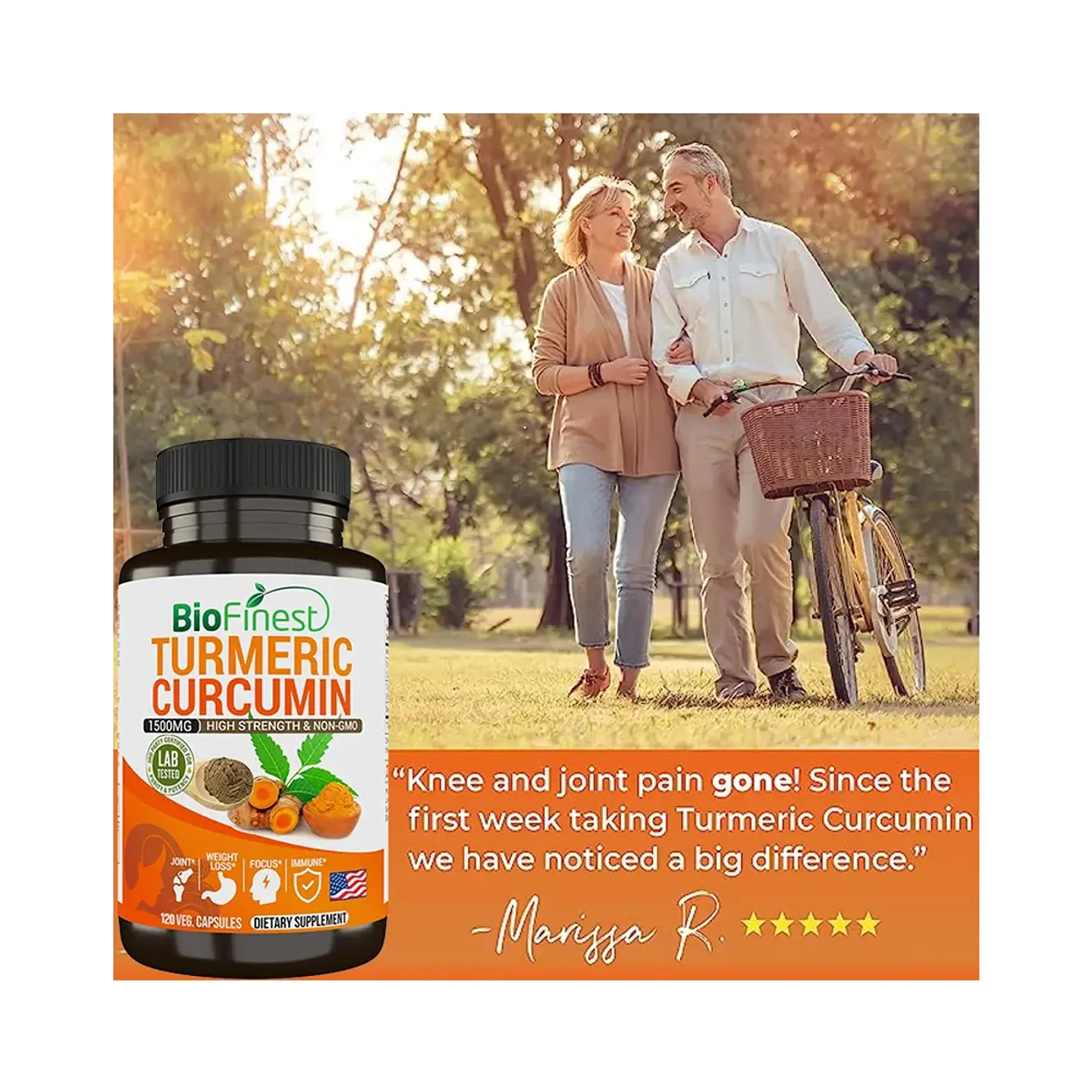 Curcuma Turmeric 1500mg Cuidado Inflamaciones Y Dolores 120c 5