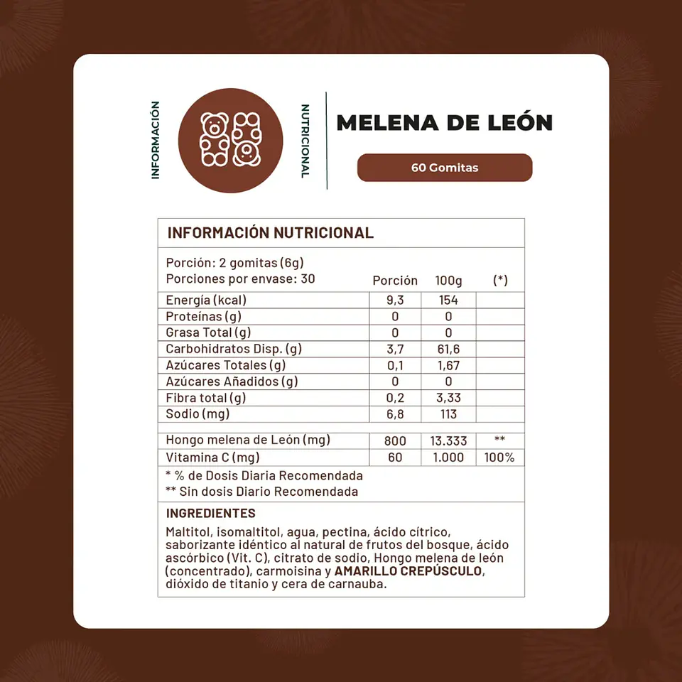 Pack x3 Gomitas Melena Leon 180 UnKarun Life 3