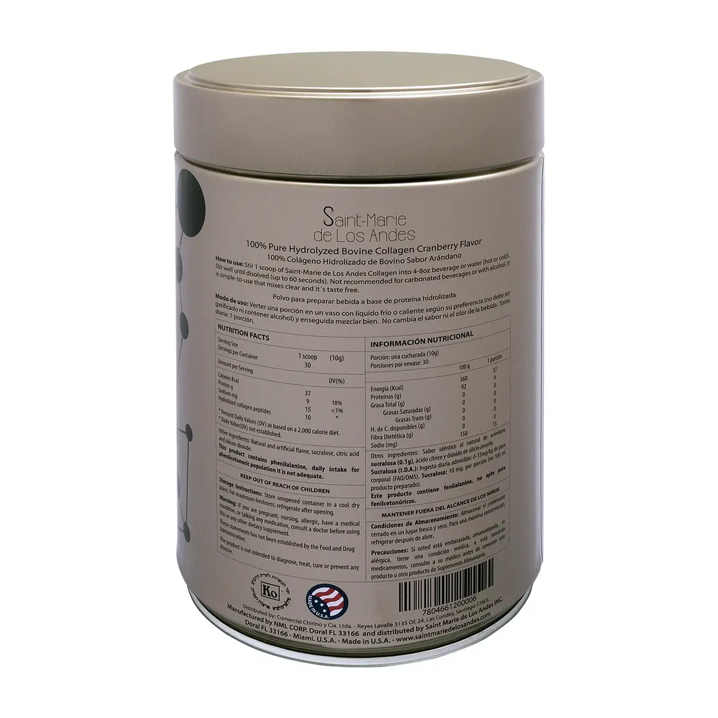 COLAGENO HIDROLIZADO BOVINO KOSHER 4