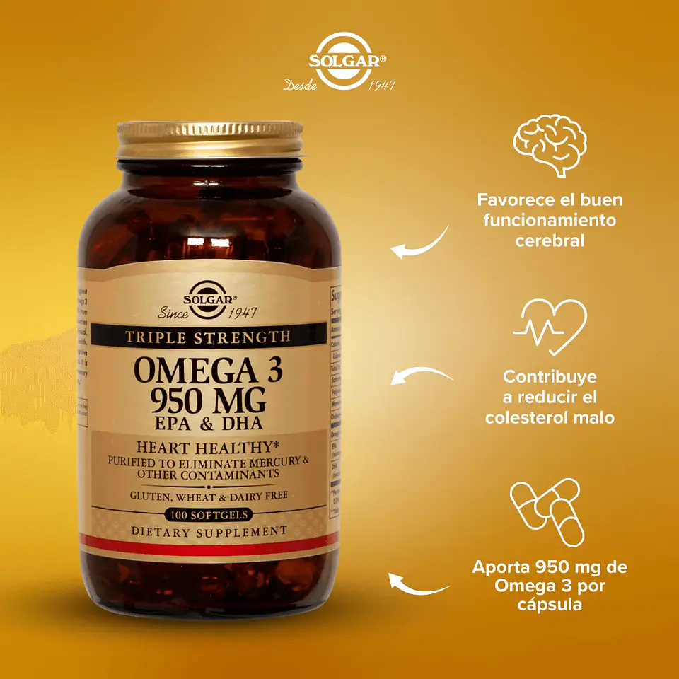 Omega 3 Triple Strength, 950 mg (100 soft) 4