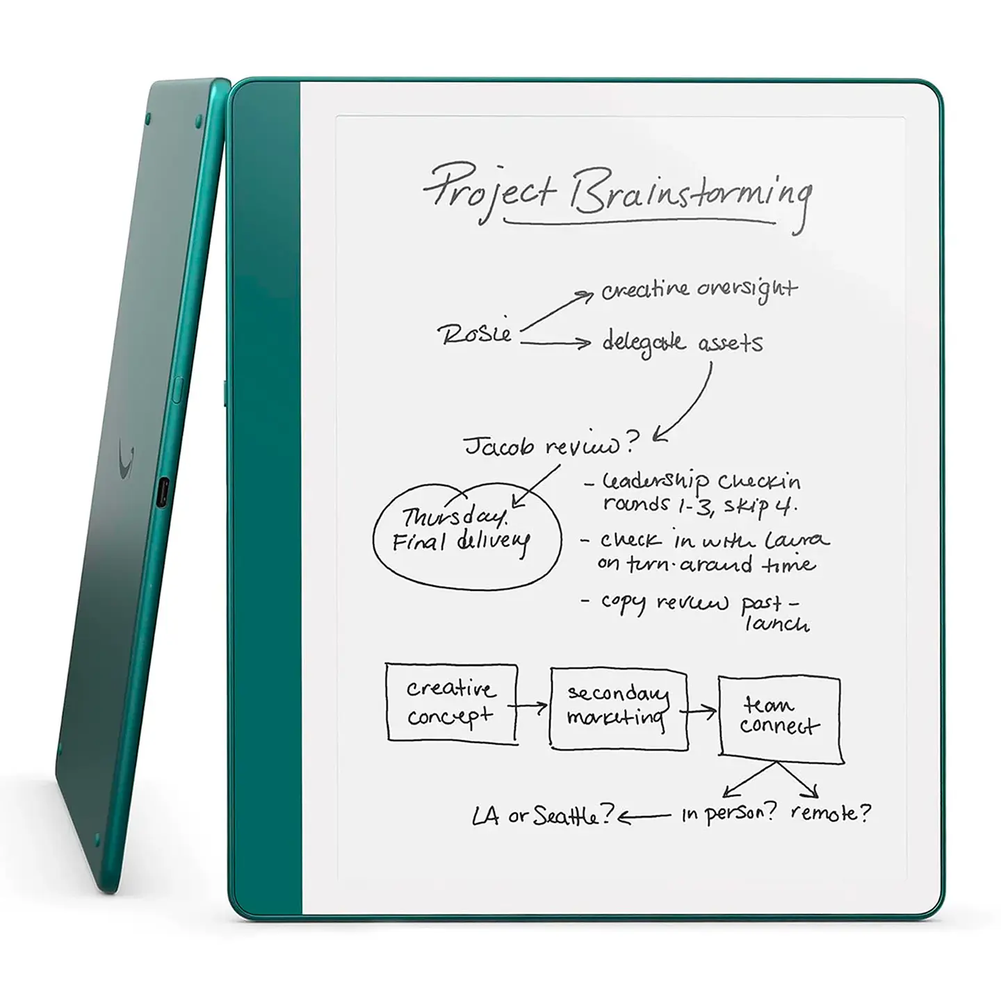 AMAZON KINDLE SCRIBE 64GB 2024 PREMIUM PEN METALLIC JADE 4