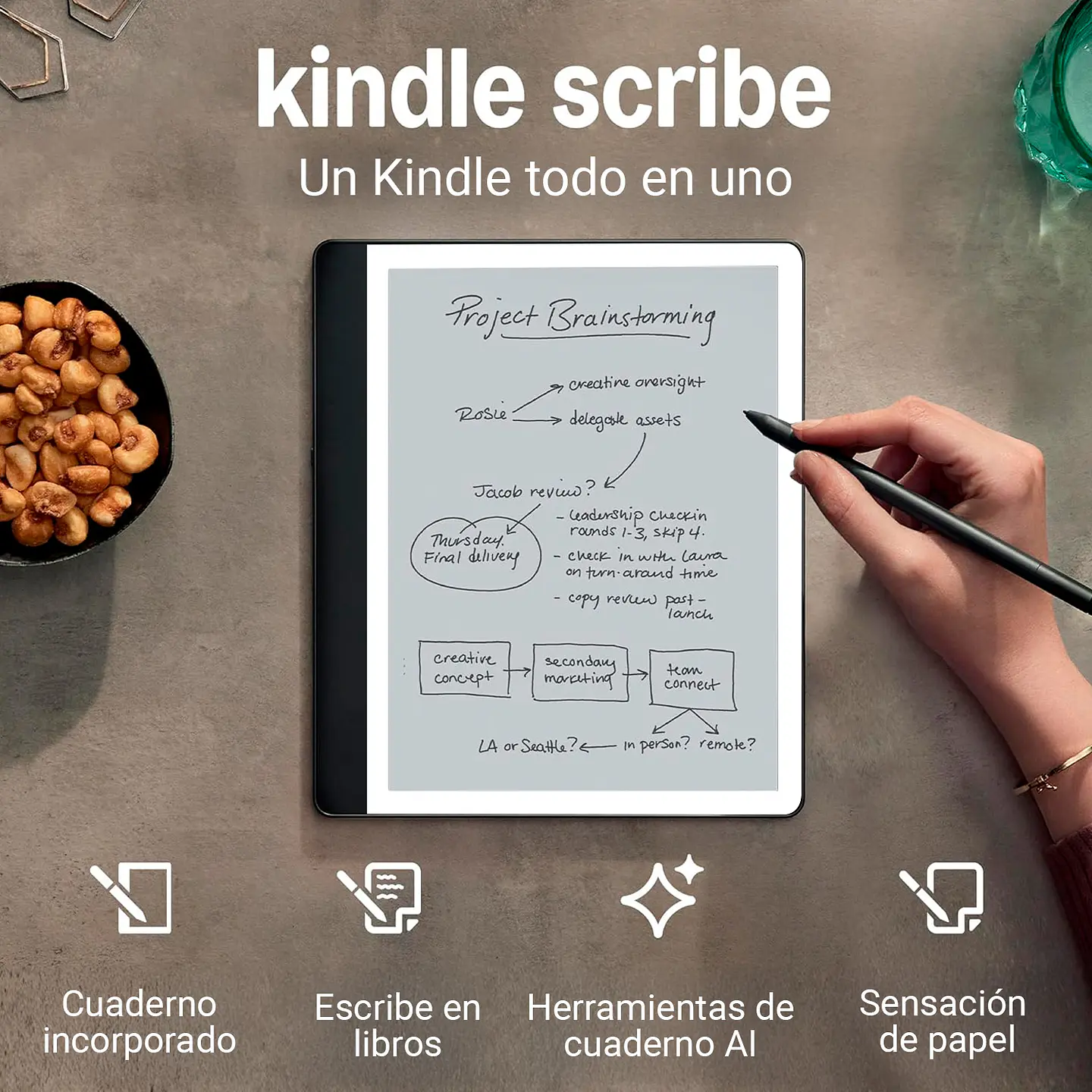 AMAZON KINDLE SCRIBE 64GB 2024 PREMIUM PEN TUGSTEN 7