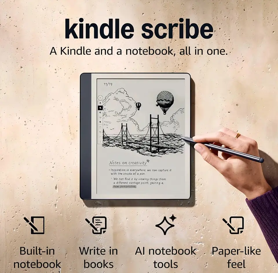 AMAZON KINDLE SCRIBE 64 GB 2024 PREMIUM PEN COLOR JADE 4