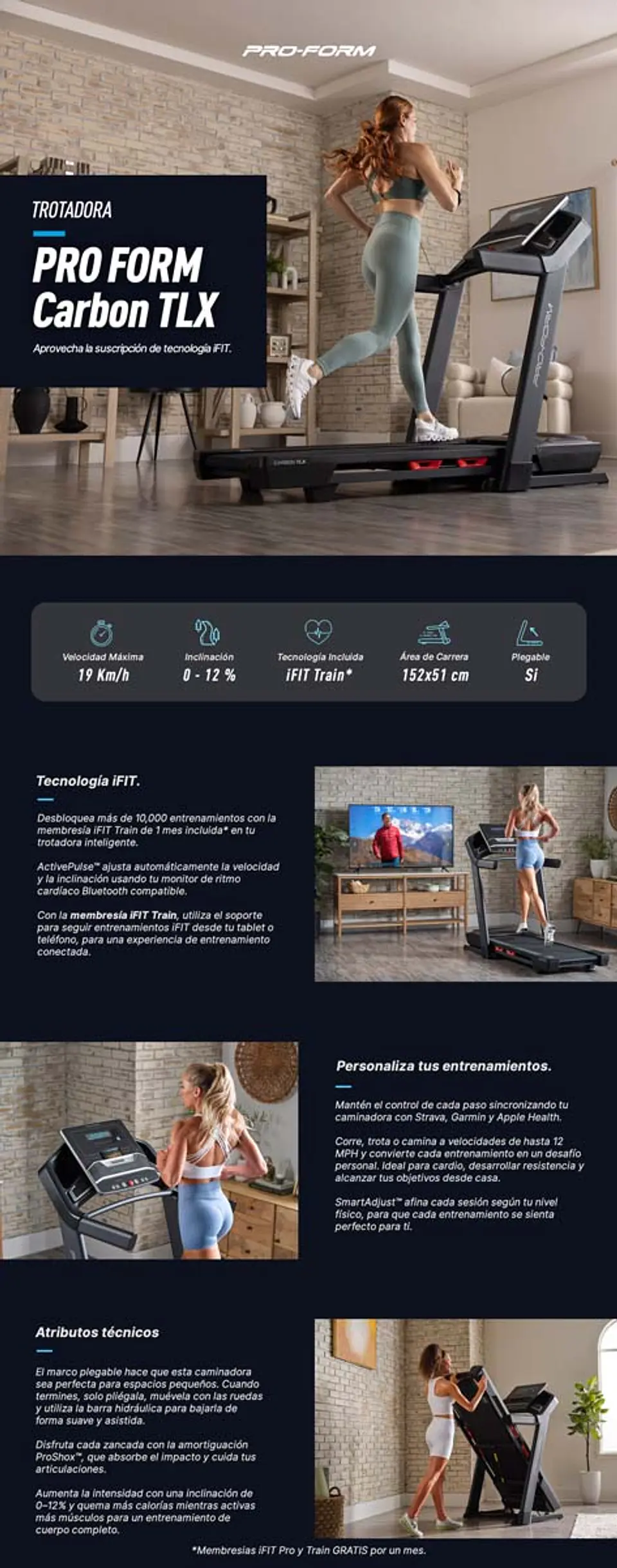 TROTADORA PRO FORM CARBON TLX 5