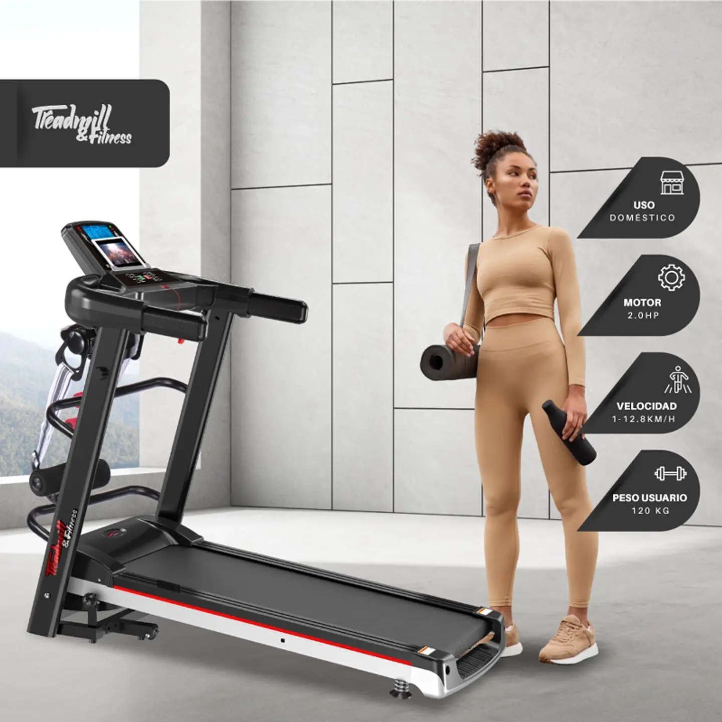 TROTADORA CON MASAJEADOR TREADMILL T800MN 3