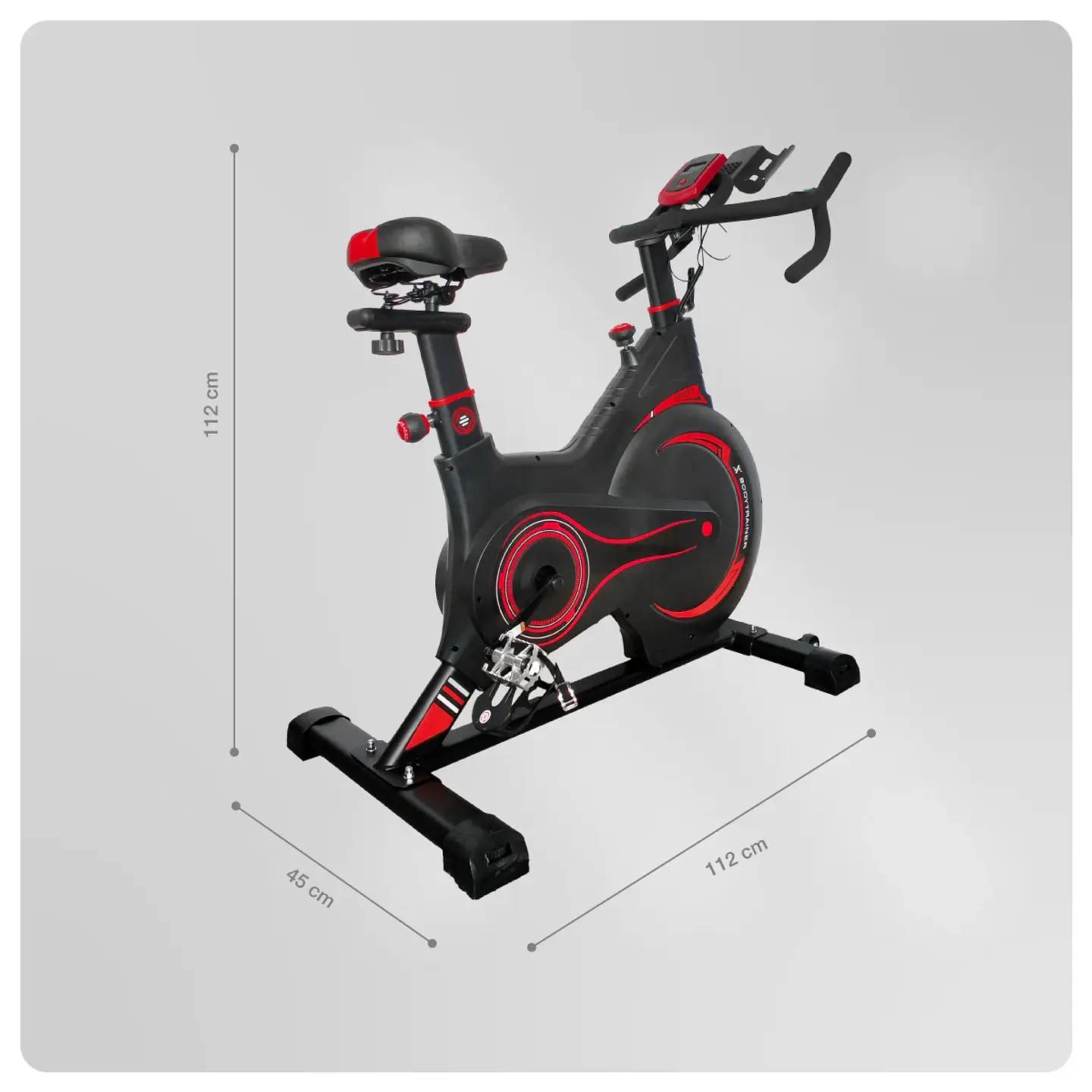 BICICLETA SPINNING MAGNÉTICA 5KG BODYTRAINER MG5 CON SENSOR 3