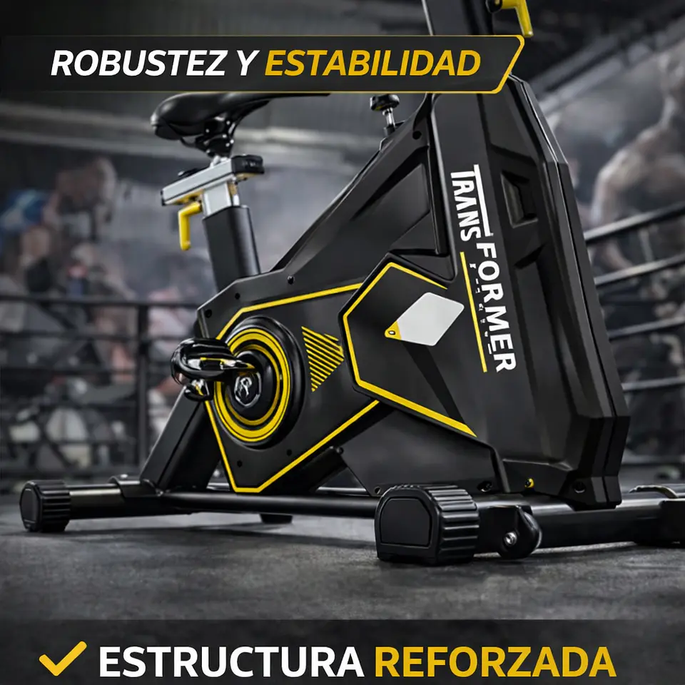 BICICLETA SPINNING PROFESIONAL TRANSFORMER VOLANTE 20 KG 3