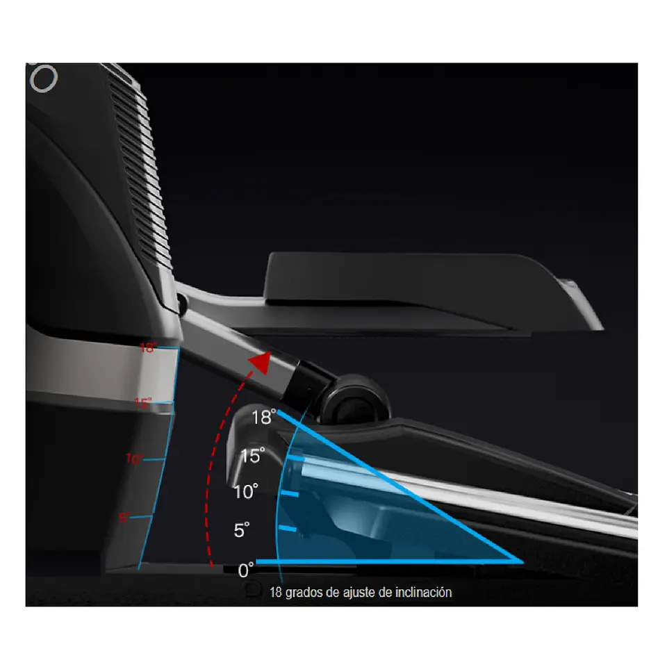 ELÍPTICA ULTIMATE FITNESS T1000 P CAPACIDAD 150 KG REMIUM MAGNÉTICA INCLINACIÓN 6