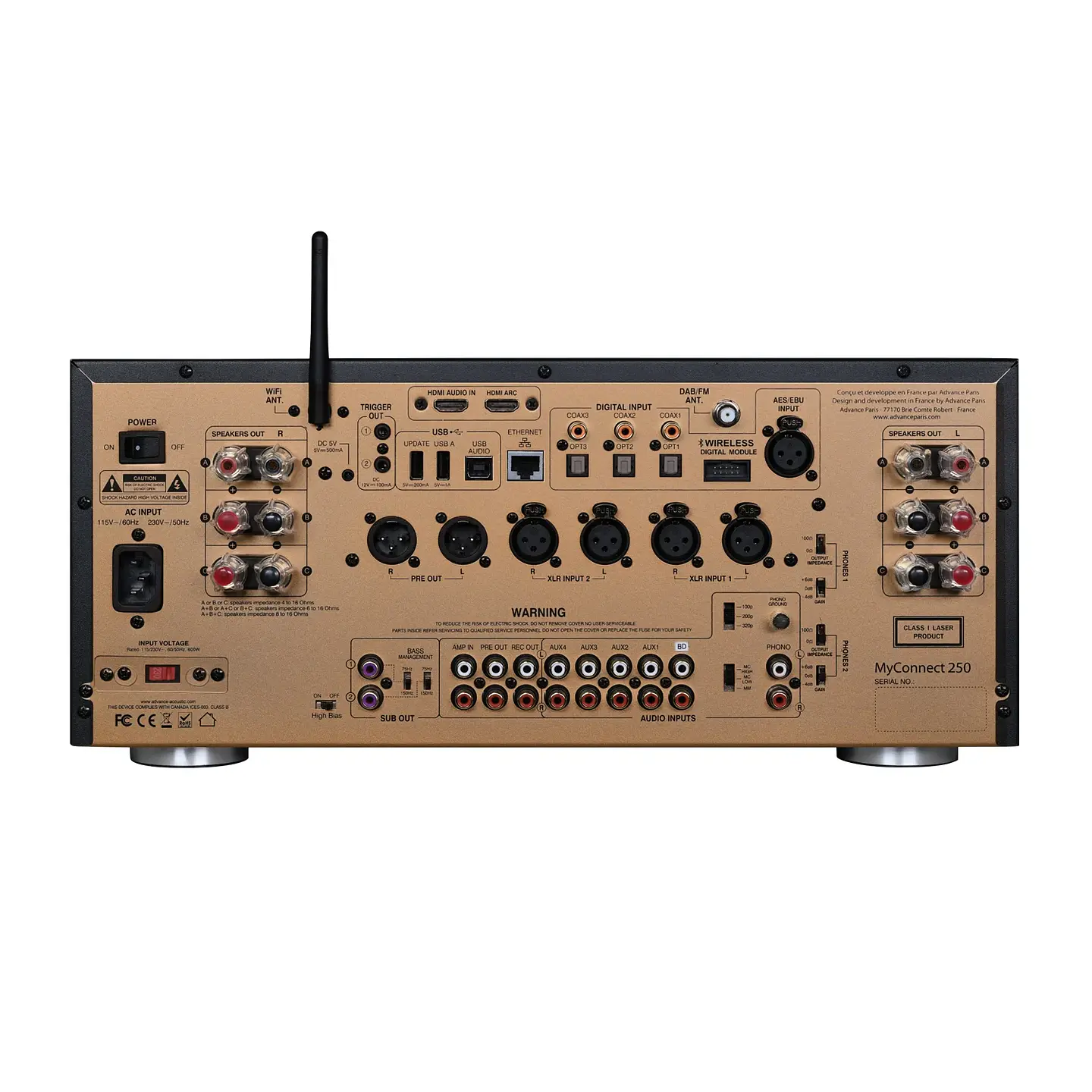 RECEIVER MYCONNECT 250 STEREO HÍBRIDO/STREAMER/CD ADVANCE 2