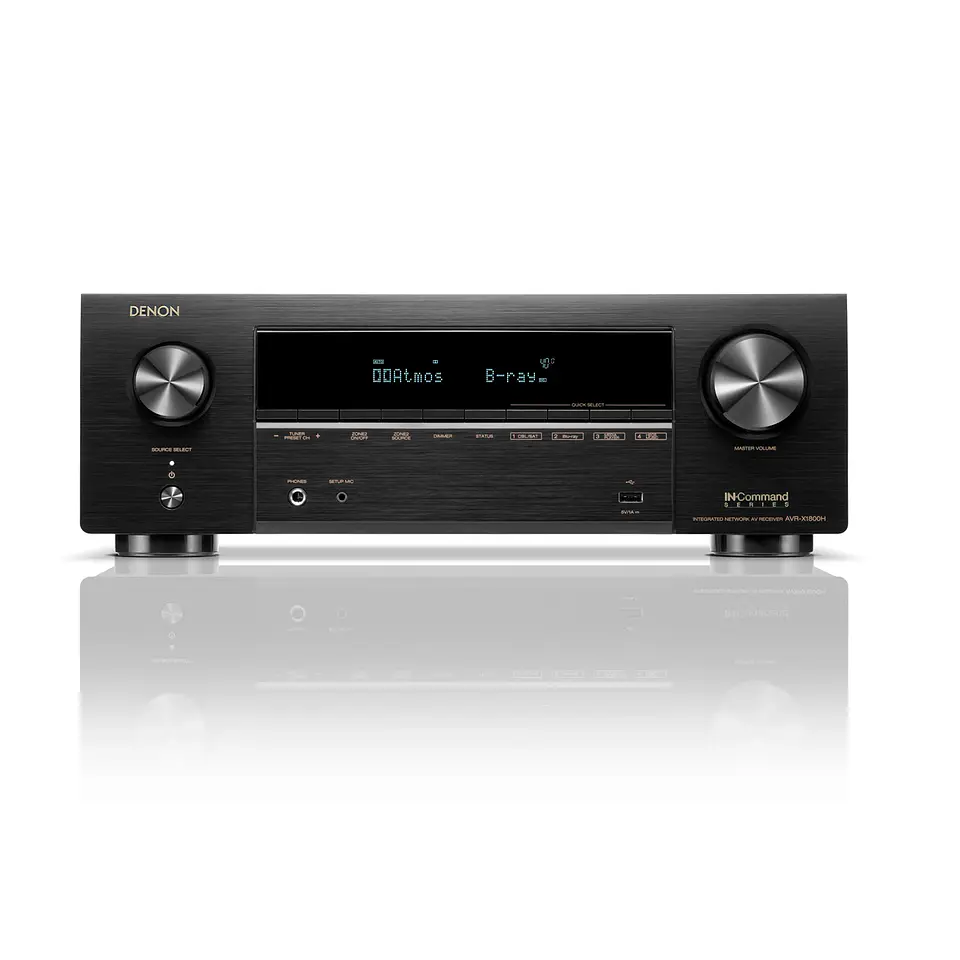 RECEIVER DENON AV 7.2 CH 8K AVR-X1800HBK 3